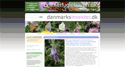 Desktop Screenshot of danmarksinsekter.dk